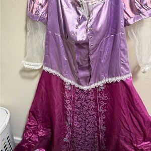Purple and Pink Dress with Lace Details. Rapunzel dress.
